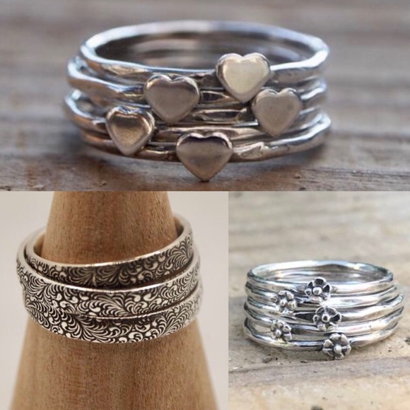 Sterling Slver, stack ring band - Picture 6 of 10